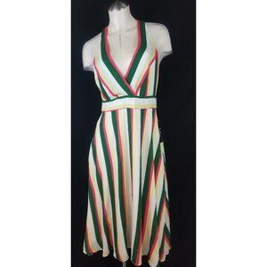Lulu's Size M Multi-Color Halter Dress